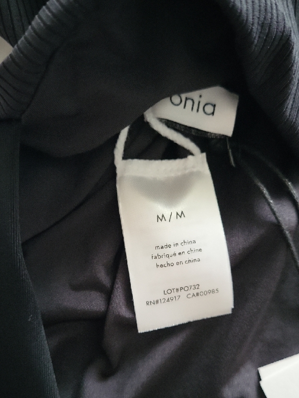 Onia Black One-Shoulder Ribbed One-Piece Swimsuit - Picture 8 of 8